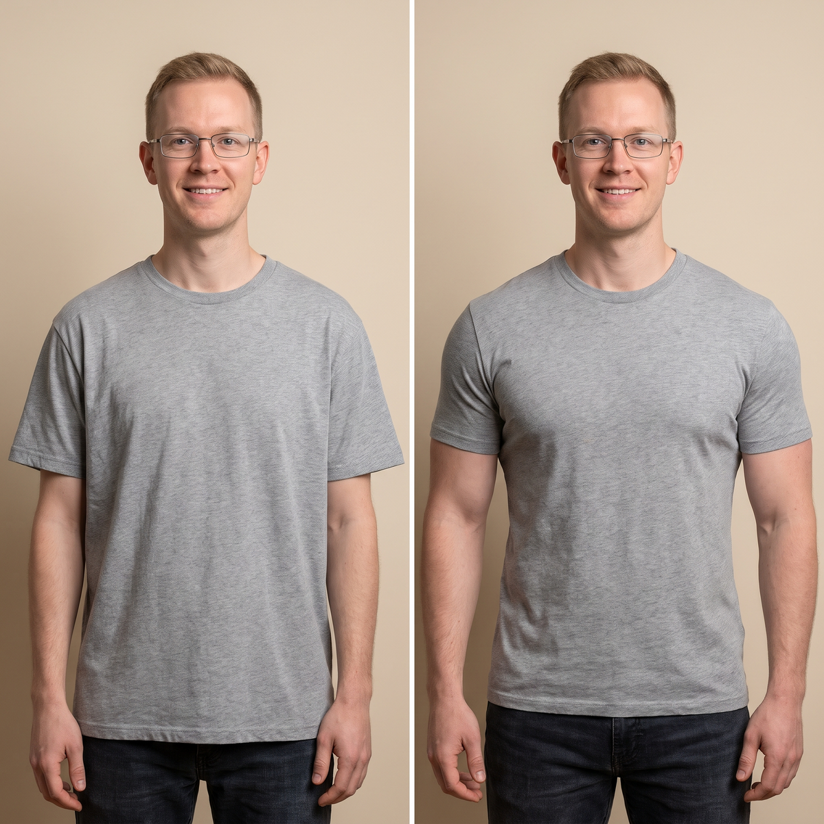 before after