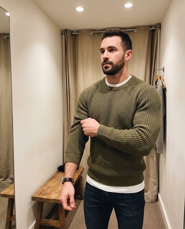 sweater fitting room